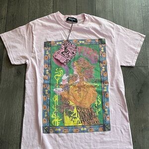 Light Pink Graphic Tee for Men